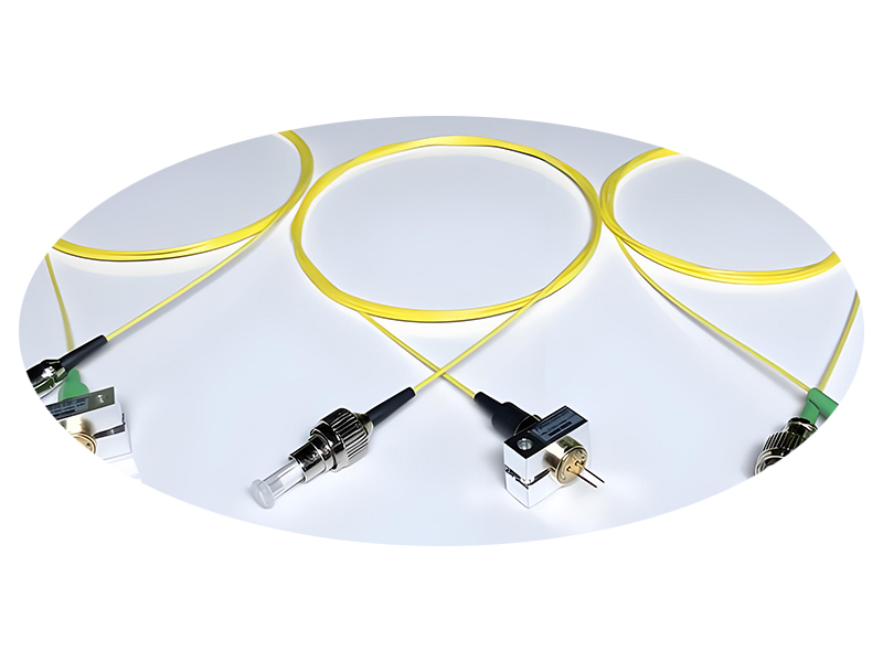 Fiber optic active components including lasers, amplifiers and detectors